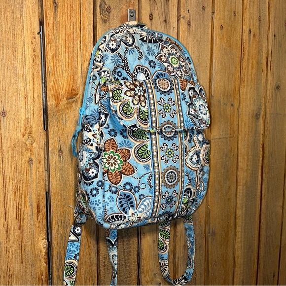 Vera Bradley Small Blue Bagpack - Picture 2 of 6